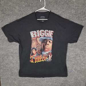 Biggie Smalls It Was All A Dream Graphic Rap TShirt Black Size 2X Notorious BIG